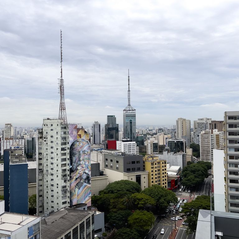 Avenida Paulista im Zentrum von Sao Paulo, Brasilien