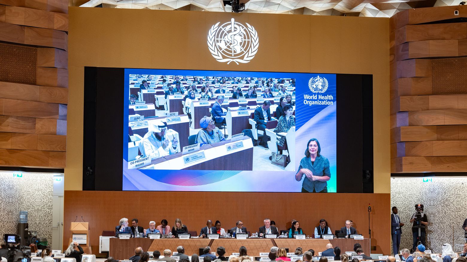 Fourteenth meeting of Committee A on 1 June 2024 at the Palais des Nations in Geneva, Switzerland. The World Health Assembly agreed a package of critical amendments to the International Health Regulations (2005) (IHR), and made concrete commitments to completing negotiations on a global pandemic agreement within a year, at the latest. Related: https://www.who.int/news/item/01-06-2024-world-health-assembly-agreement-reached-on-wide-ranging--decisive-package-of-amendments-to-improve-the-international-health-regulations--and-sets-date-for-finalizing-negotiations-on-a-proposed-pandemic-agreement  