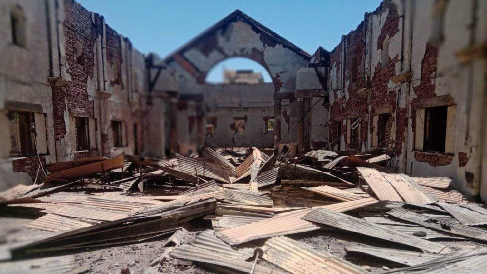 Zerstörte Kirche in Omdurman, Sudan