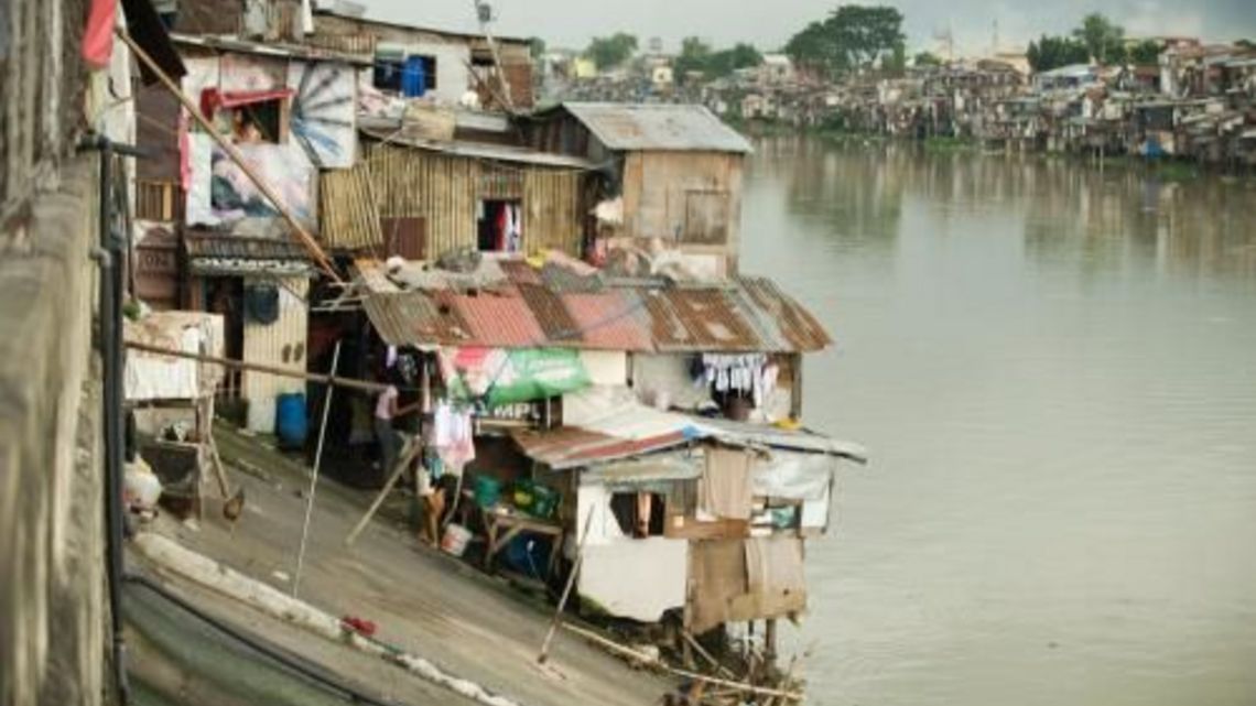 Wohnen am wasser, Manila Philippinen