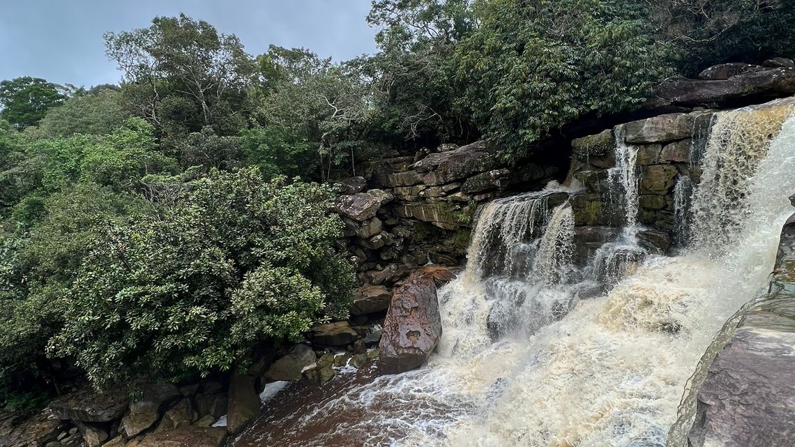 Wasserfall auf dem Berg Bokor. Bild: Max Bieder