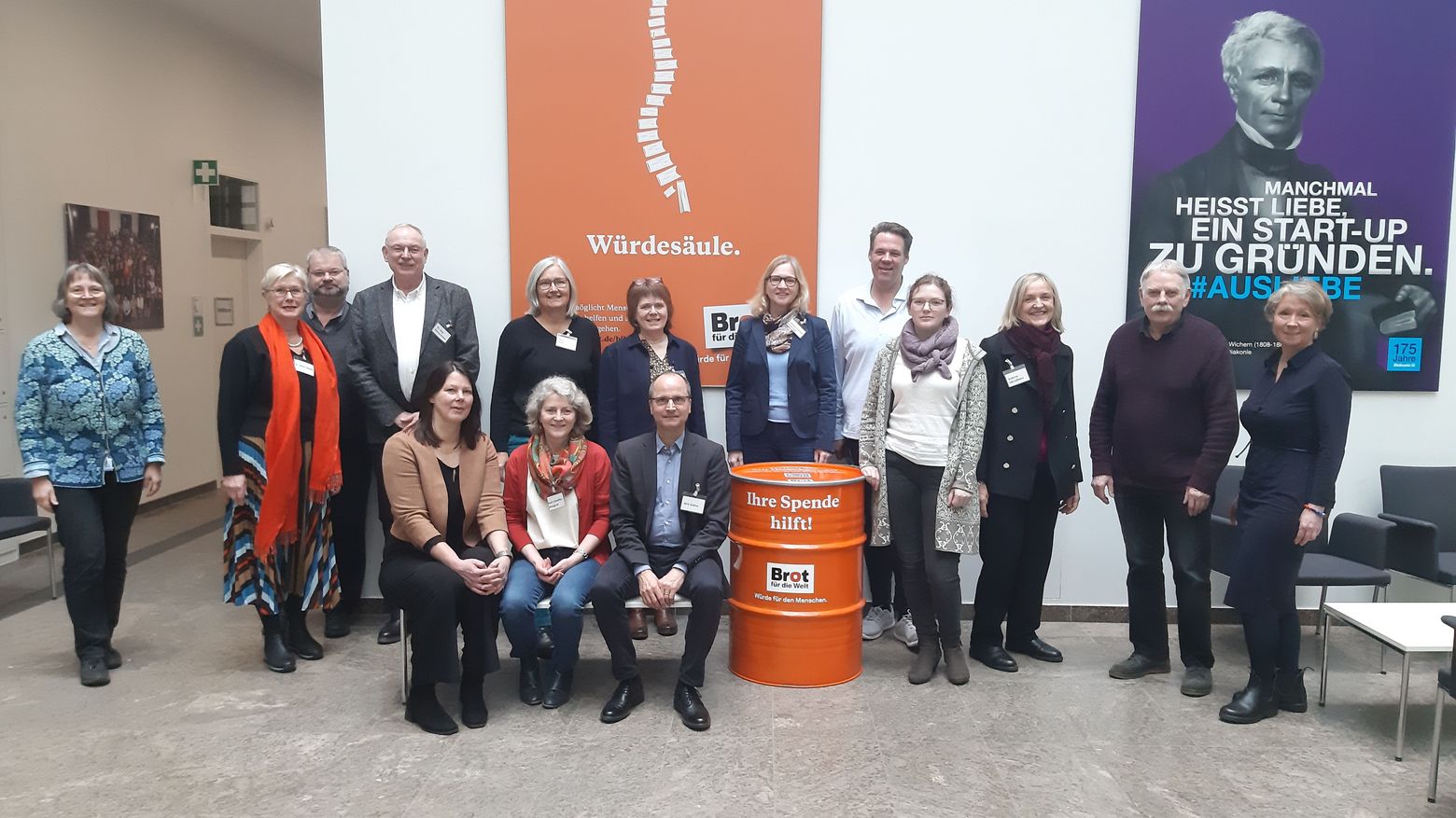 Der Synodalausschuss für Mission und Ökumene zu Besuch in der Zentrale von Brot für Welt in Berlin