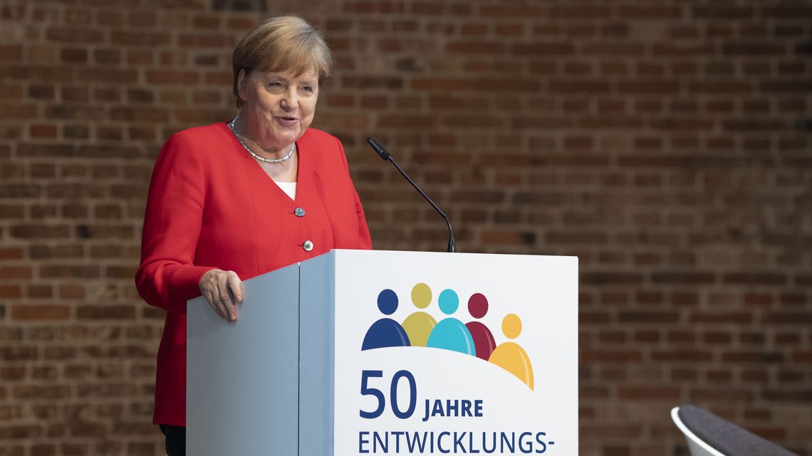 Bundeskanzlerin Merkel ehrt die Rückkehrerinnen und Rückkehrer in Ihrem Grußwort: „Ihre Arbeit ist ein Aushängeschild für unser Land“.