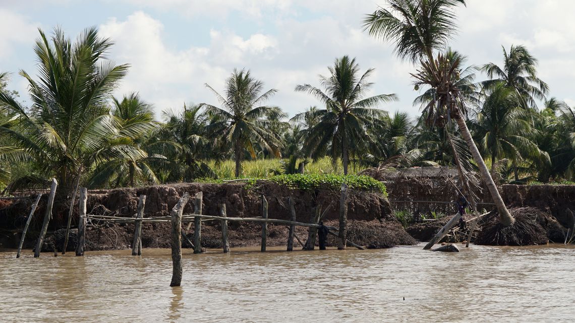 Anpassungsmaßnahmen an die Flusserosion im Mekong Delta