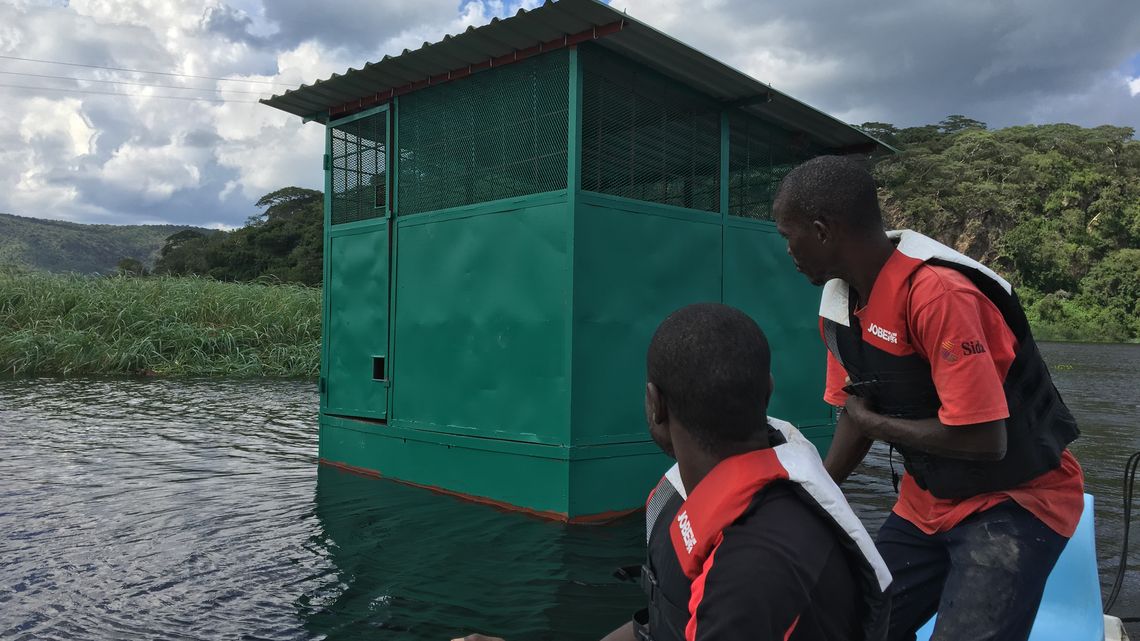 Pumpenhaus auf dem Kafue