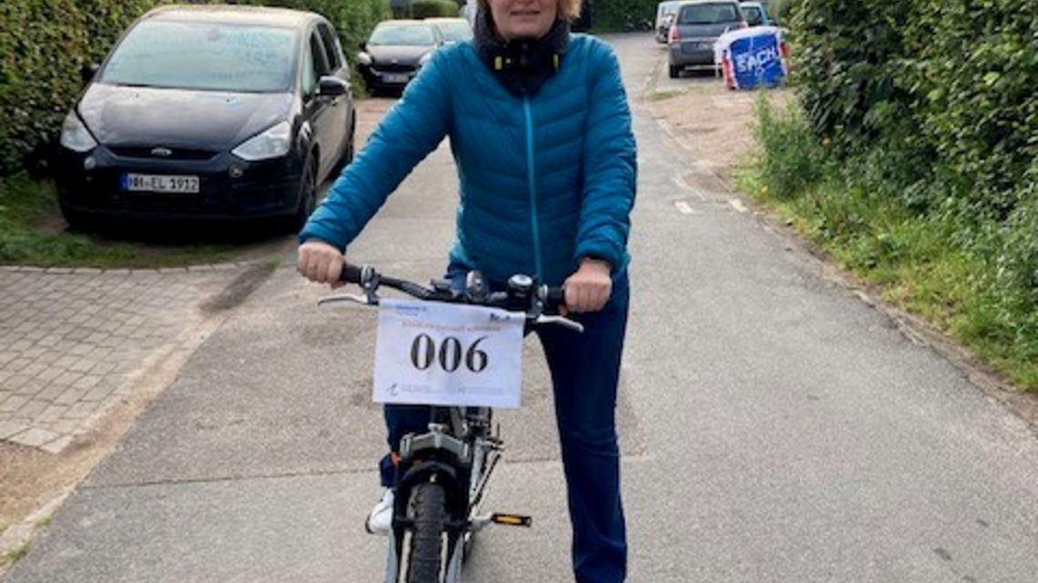 Meike von Appen auf Radtour in Niendorf