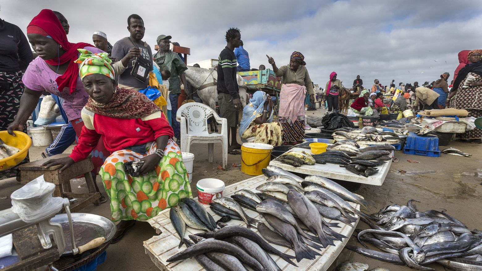 Morgen an Strand von Yoff Tonghor, Senegal